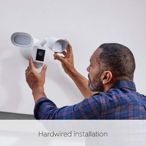 Ring Floodlight Cam Wired Pro, Black 1080p HDR video, 3D motion